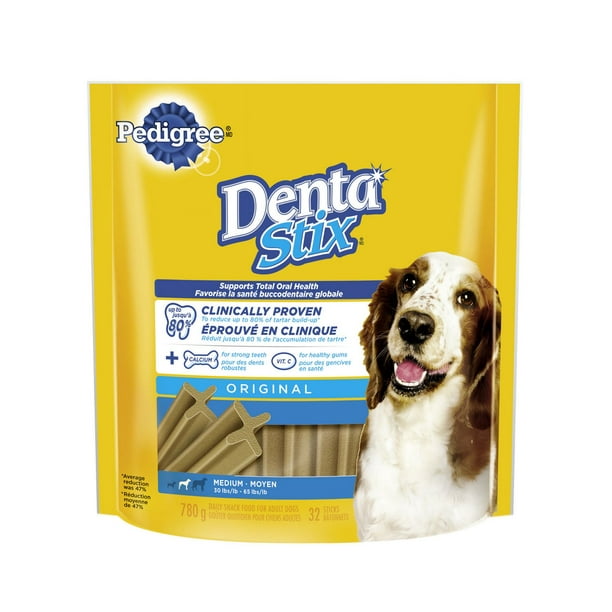 Nourriture pour chiens adultes Pedigree Dentastix pour chiens moyens