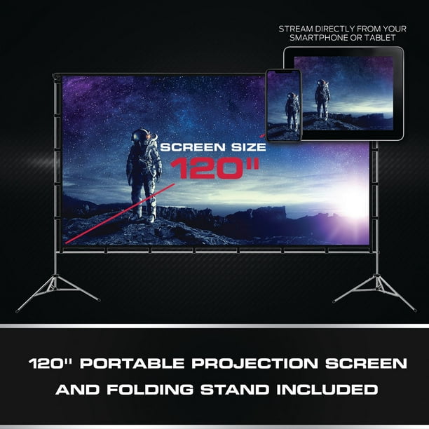 projecteur de film vidéo Mini projecteur Portable 1080P 4K WiFi Bluetooth  6000 LM vidéo projecteur de film pour PS4