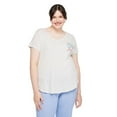 thumbnail image 1 of George Women's Plus V-Neckline Tee, 1 of 6