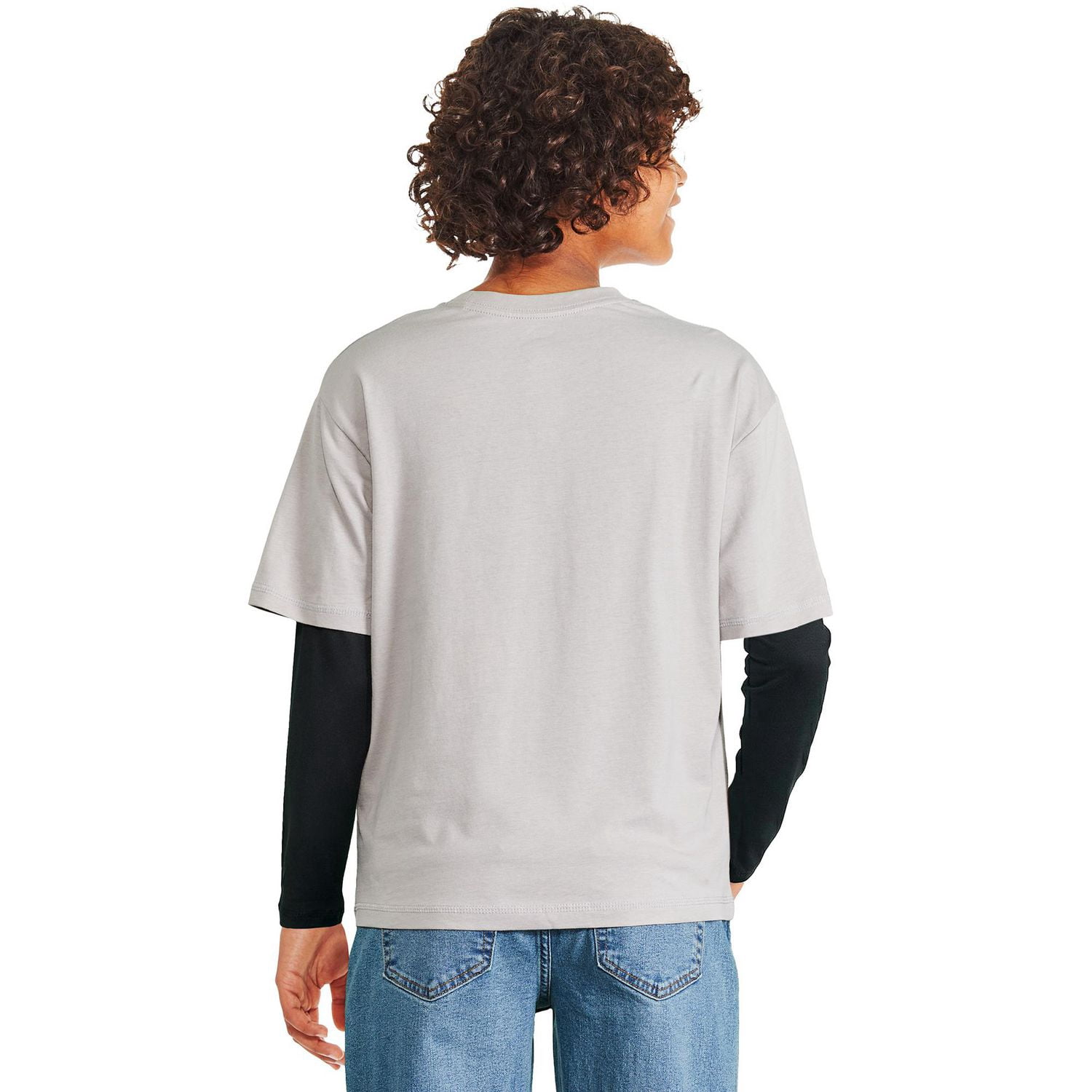 Athletic Works Boys' Long-Sleeve Fooler T-Shirt
