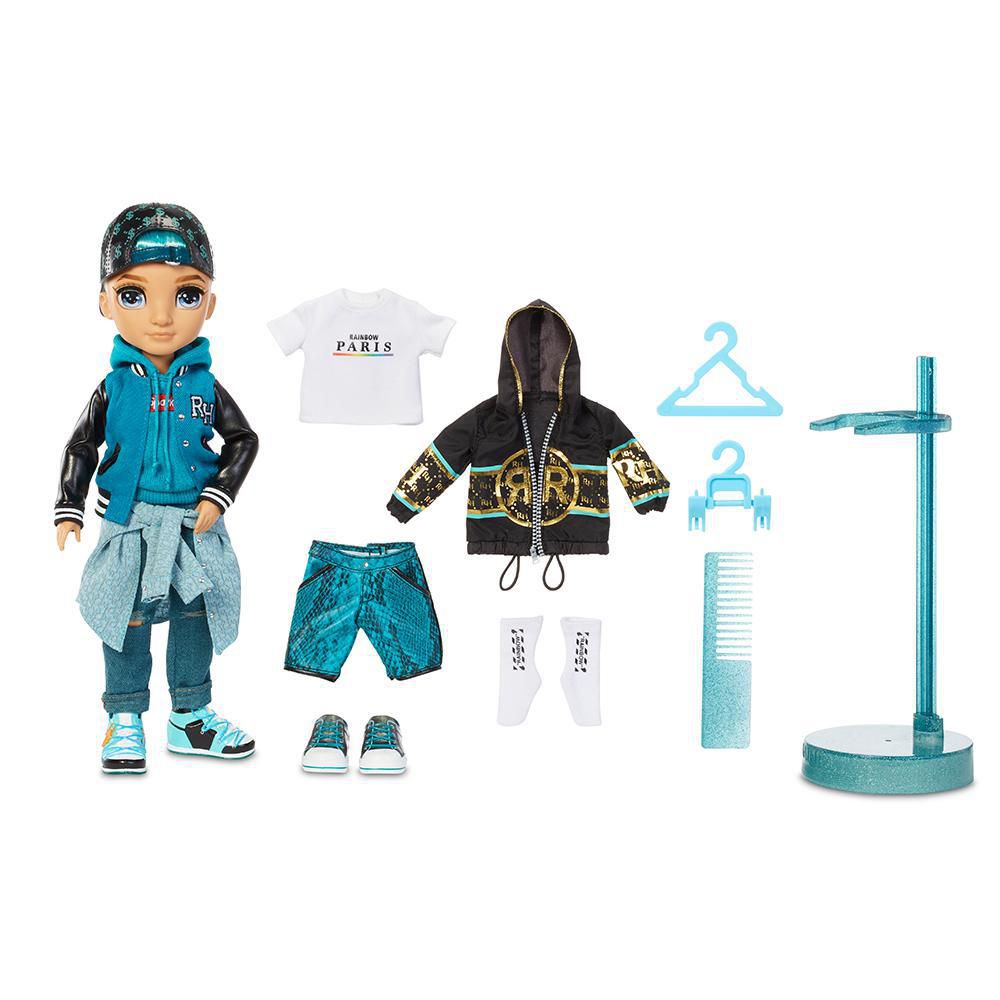 Rainbow High River Kendall – Teal Boy Fashion Doll with 2 Complete