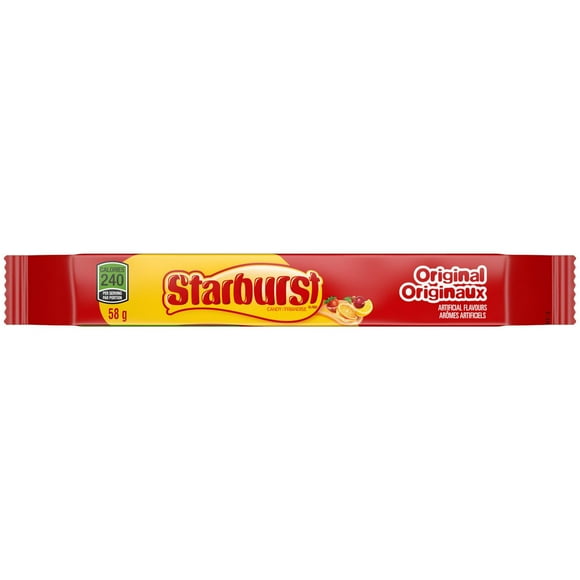 STARBURST, Original Individually Wrapped Chewy Candy, Stick Pack, 58g, 1 pouch, 58g