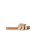 thumbnail image 1 of Time and Tru Women's Raffia Strap Sandals, 1 of 4