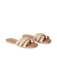 thumbnail image 2 of Time and Tru Women's Raffia Strap Sandals, 2 of 4