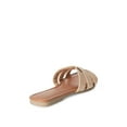 thumbnail image 4 of Time and Tru Women's Raffia Strap Sandals, 4 of 4