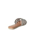 thumbnail image 4 of Time and Tru Women's Raffia Strap Sandals, 4 of 4