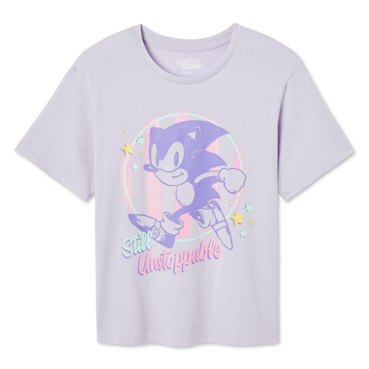 T-shirt à manches courtes Sonic le hérisson pour filles