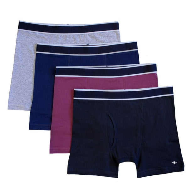 Athletic Works Men's Underwear 4-Pack Boxer Briefs, Sizes S-XL 