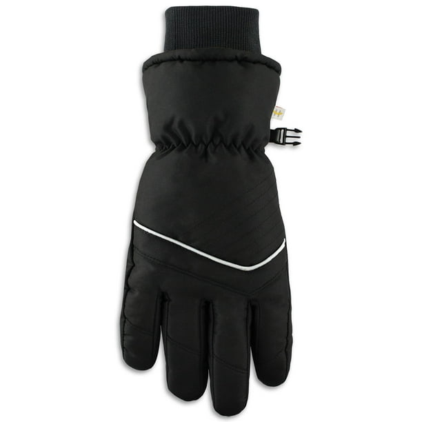 Hot Paws Men's ski glove with knit cuff and reflective piping - Walmart.ca