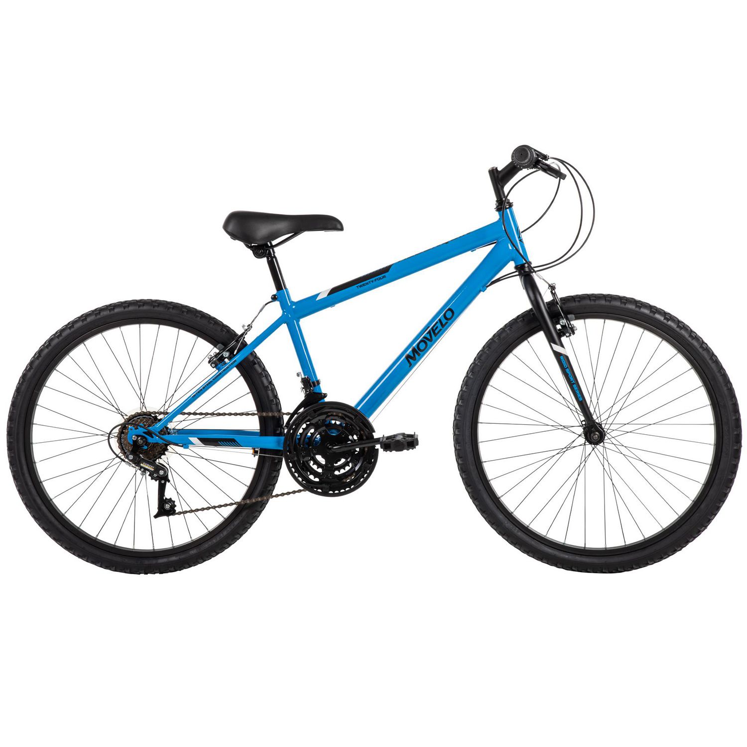 Movelo Algonquin 24 inch Mountain Bike for Boys 18 Speed Blue