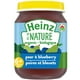 Aliments biologiques pour bébés Heinz de Nature – Poires et bleuets en purée 128 ml – image 1 sur 7
