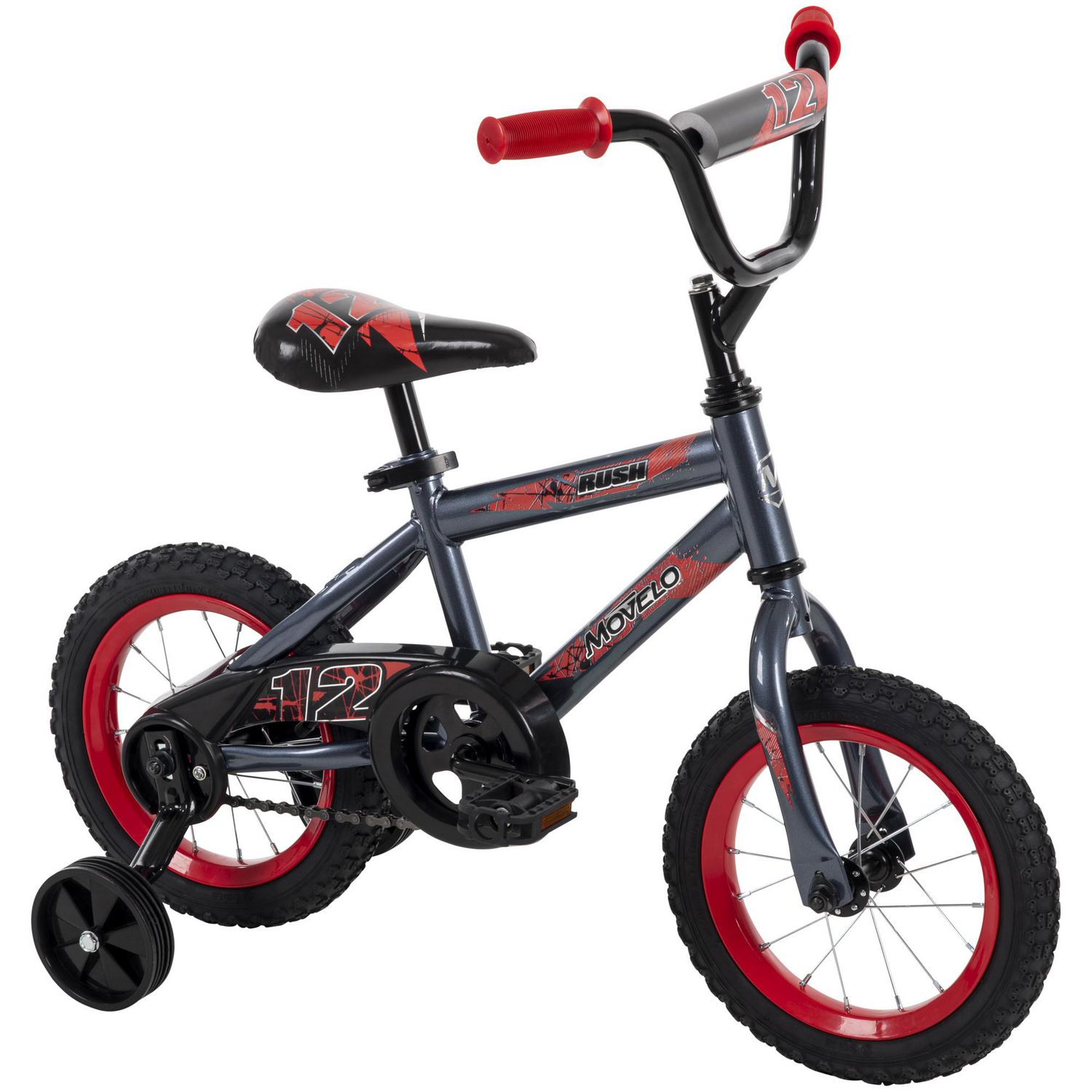 Movelo Rush 12 inch Bike for Boys Grey Red Ages 3 5 Walmart.ca