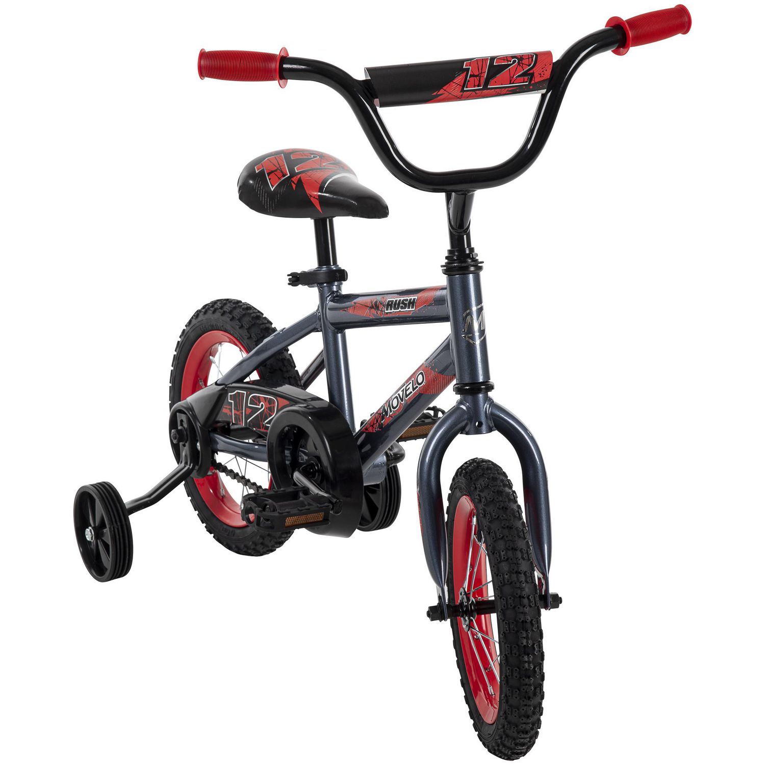 Movelo Rush 12 inch Bike for Boys Grey Red Ages 3 5 Walmart.ca