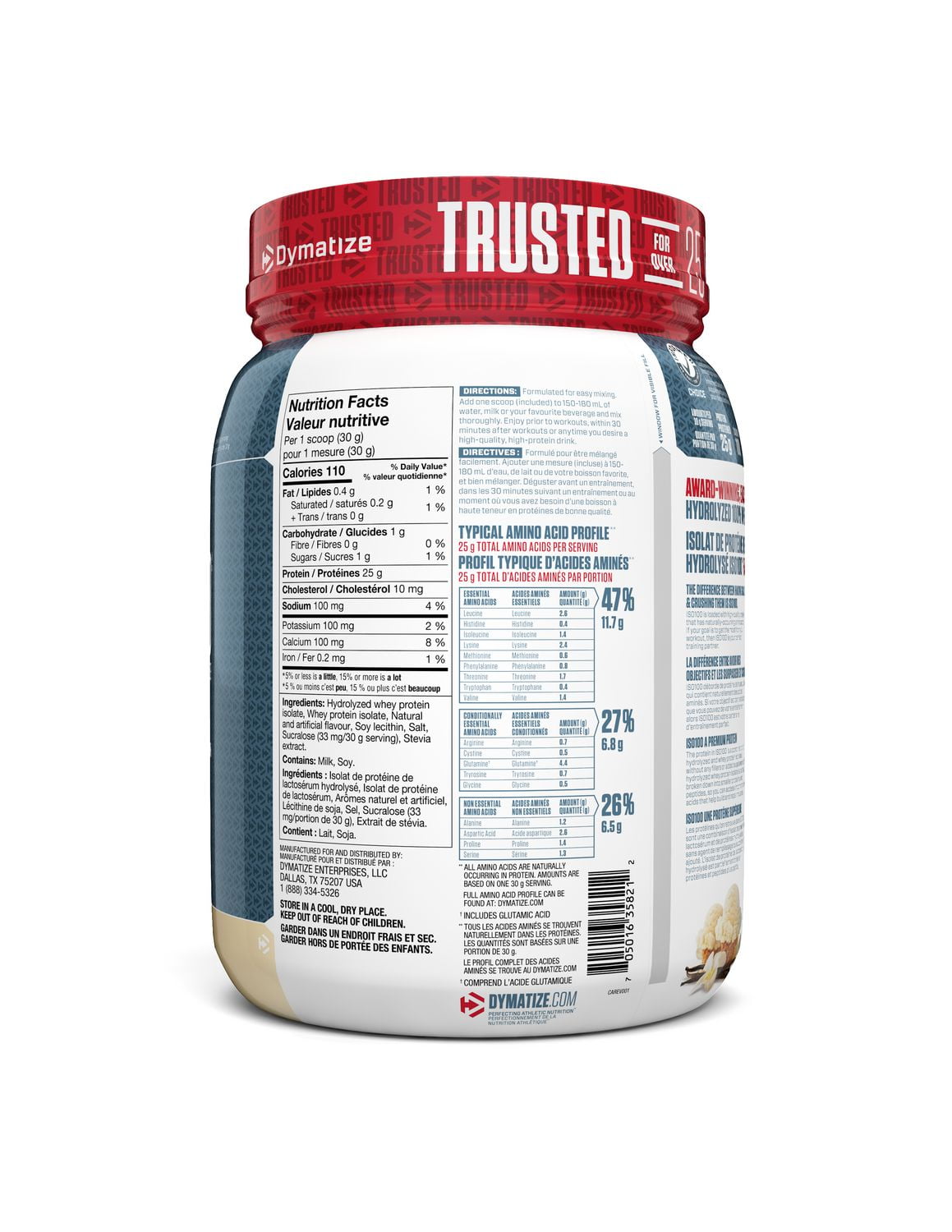 DYMATIZE VANILLE GOURMET