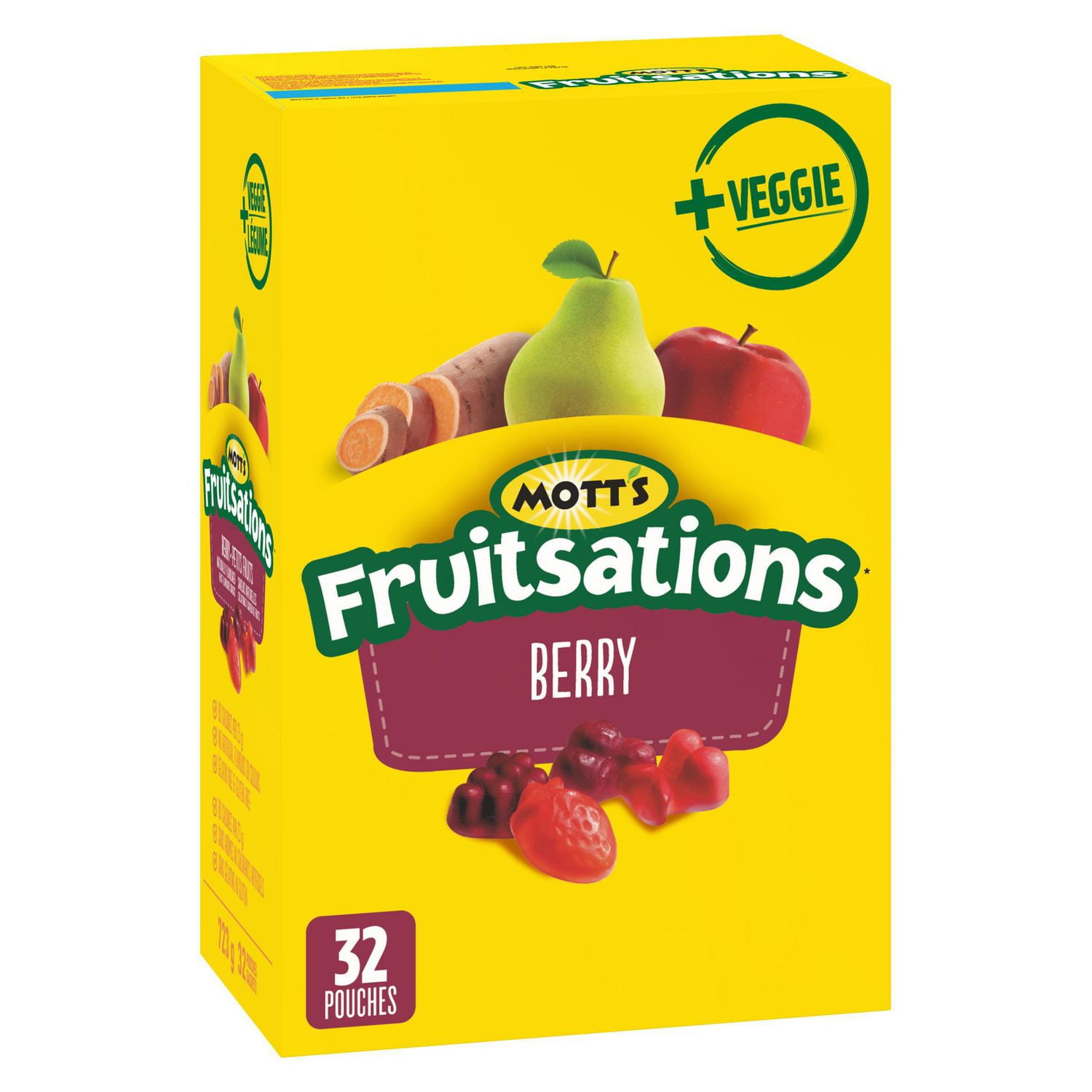 Mott's Fruitsations + Veggie Gluten Free Berry Fruit Flavoured Snacks