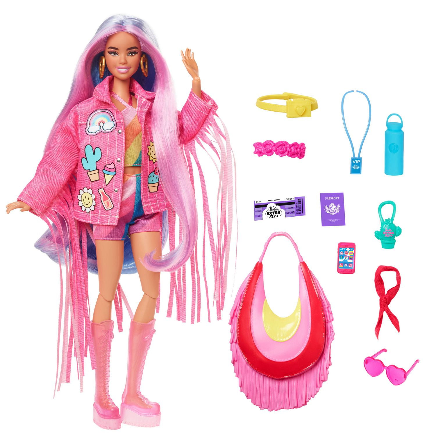 Barbie Doll Styling Head, Blond Hair with 20 Colorful Accessories, Ages 3+  