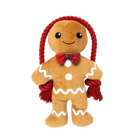 One Paw, Gingerbread Dog Toy, Durable and Fun