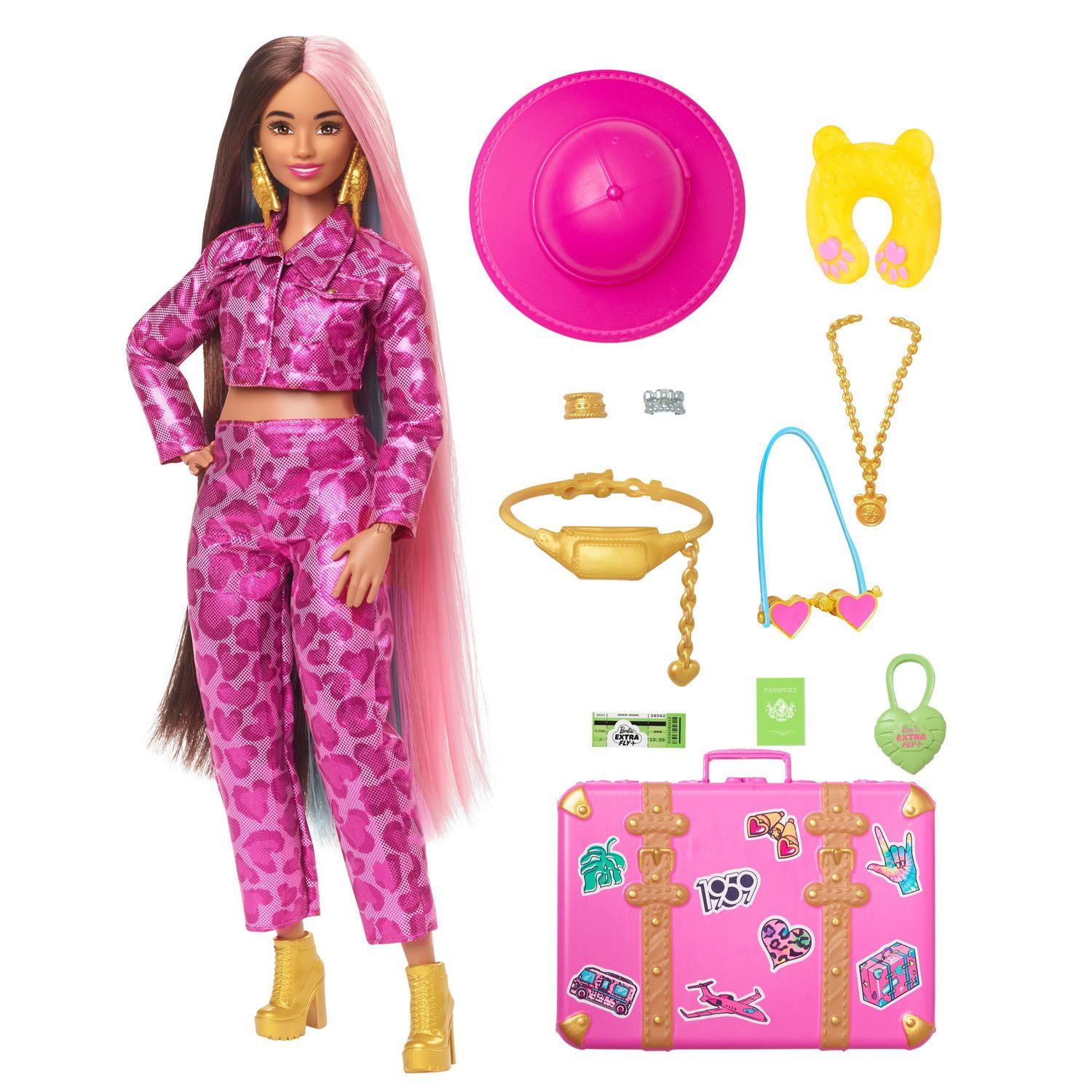 Travel Barbie Doll with Safari Fashion Barbie Extra Fly Walmart