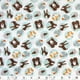 Tissu pré-coupé Fat Quarter de Fabric Creations à motif d'amis de la forêt d'animaux – image 2 sur 2