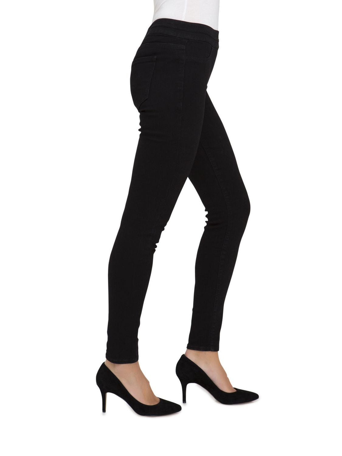 Jordache Women's Double Waistband Pull on Legging