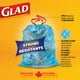 Grands sacs bleus à nœud facile de Glad pour la récupération 30 sacs – image 3 sur 6