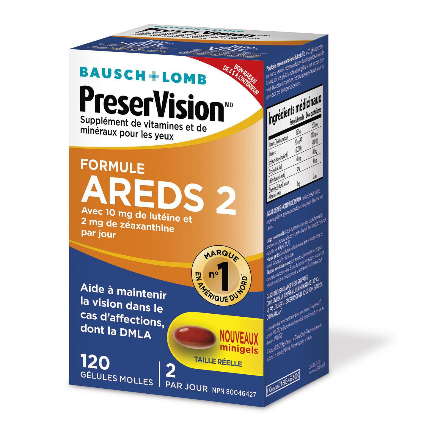 【国産】 Eye PreserVision Lomb + Bausch Vitamin Mineral and フェイスジェル・ゲル