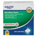 thumbnail image 1 of Equate Nicotine Gum Ultra Chill Mint 4mg 210ct, 1 of 1