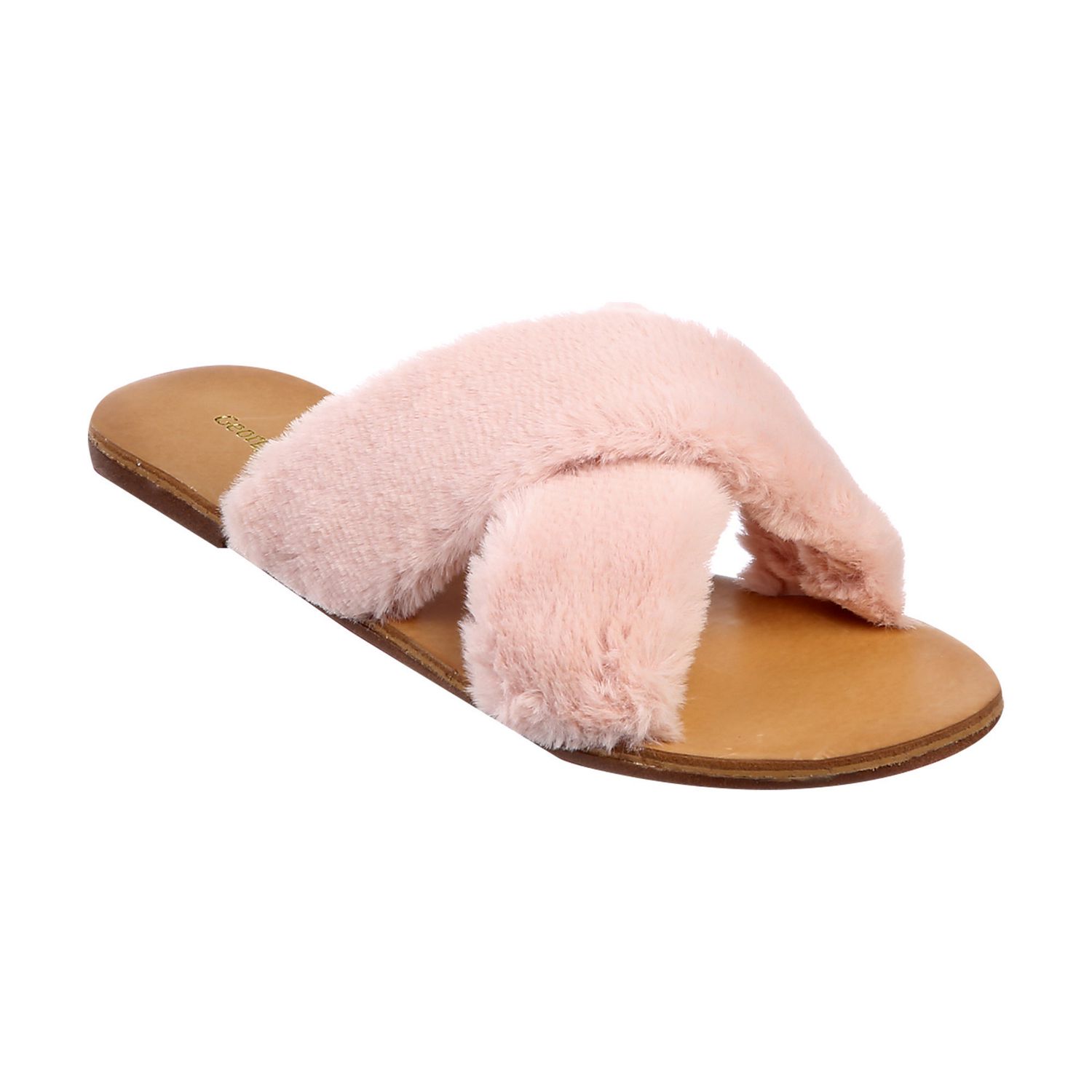 George Women's Posh Faux Fur Slides | Walmart Canada