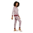 thumbnail image 2 of No Boundaries Women's Plush Pajamas 2-Piece Set, 2 of 6