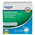thumbnail image 1 of Equate Gomme à la nicotine Menthe ultra glacée 2mg 210ct, 1 of 1