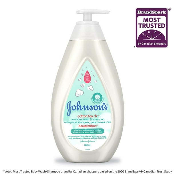 Nettoyant et shampoing pour nouveau-nés JOHNSON’S® DOUXCOTON 800 ml