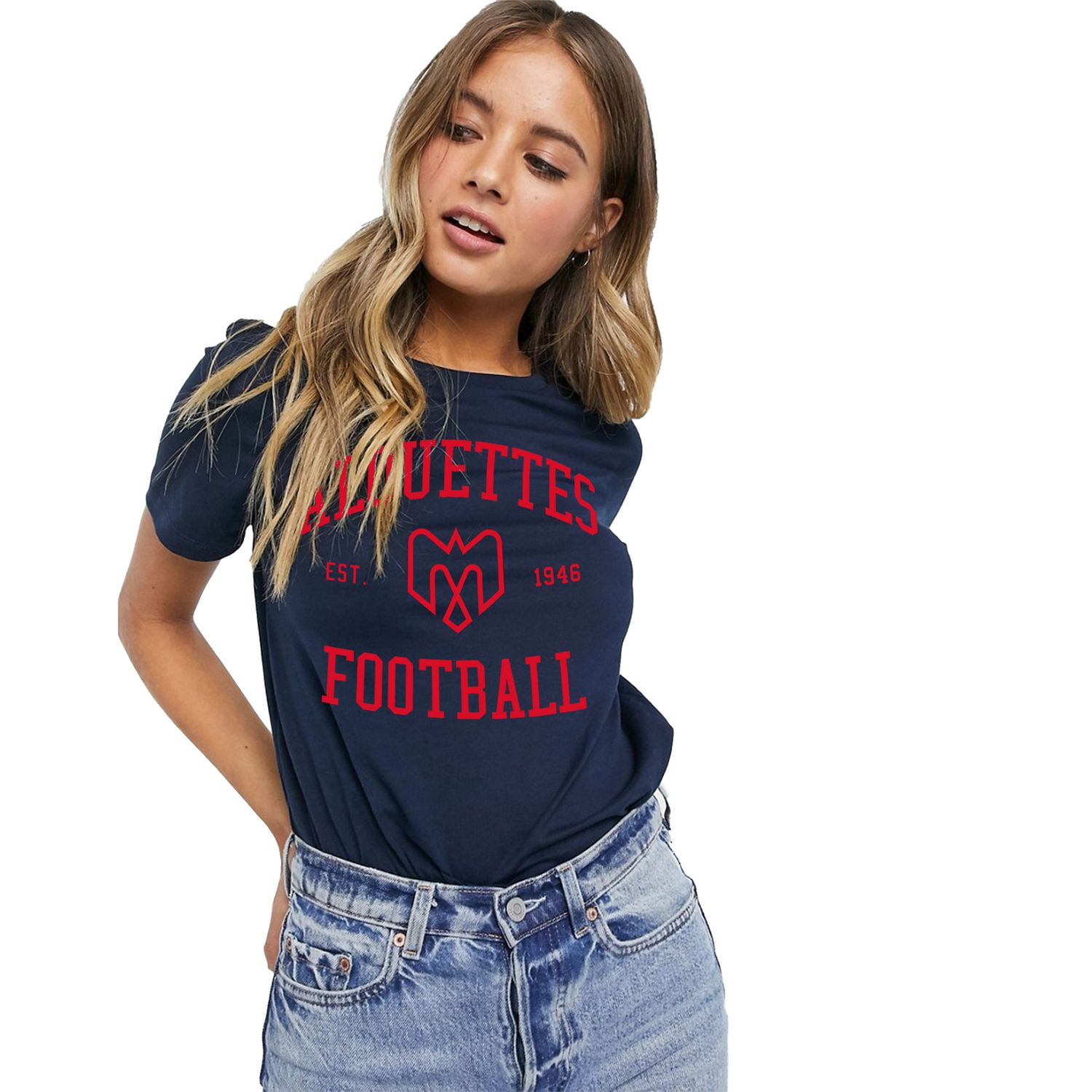 CFL ALOUETTES WOMENS TEE NAVY
