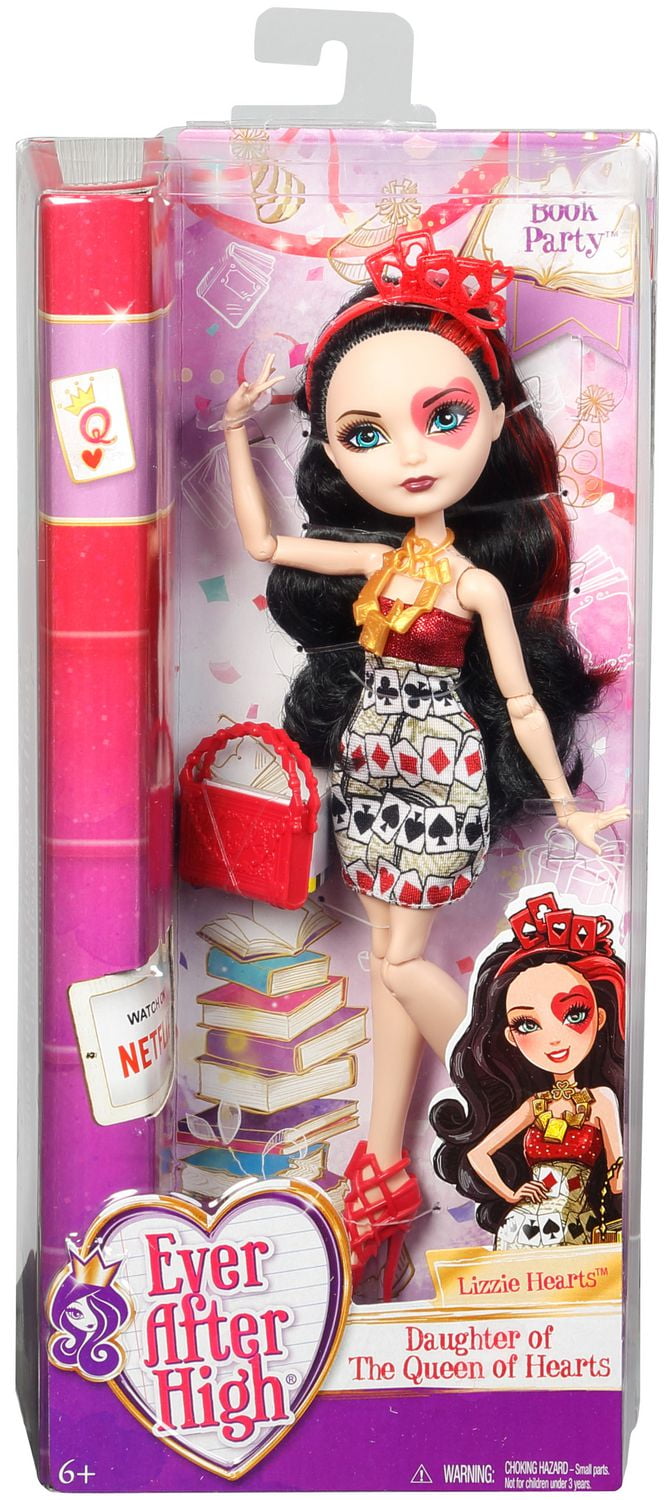 ever after high lizzie hearts spring unsprung book playset