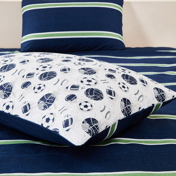 Mainstays Kids STRIPE Comforter Set, Available Sizes: Twin, D/Q