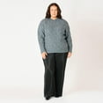 thumbnail image 2 of Devoted Women’s Plus size Pleated wide leg pant with elastic waist, 2 of 4