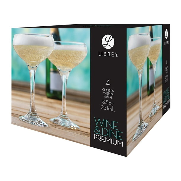Ens. coupes champagne Libbey