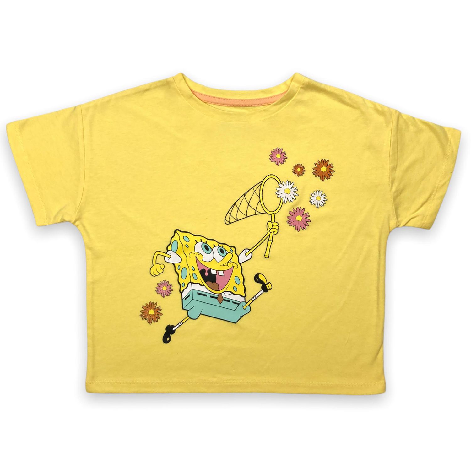 Sponge Bob T shirt mode pour fille. Ce t shirt court et l gant