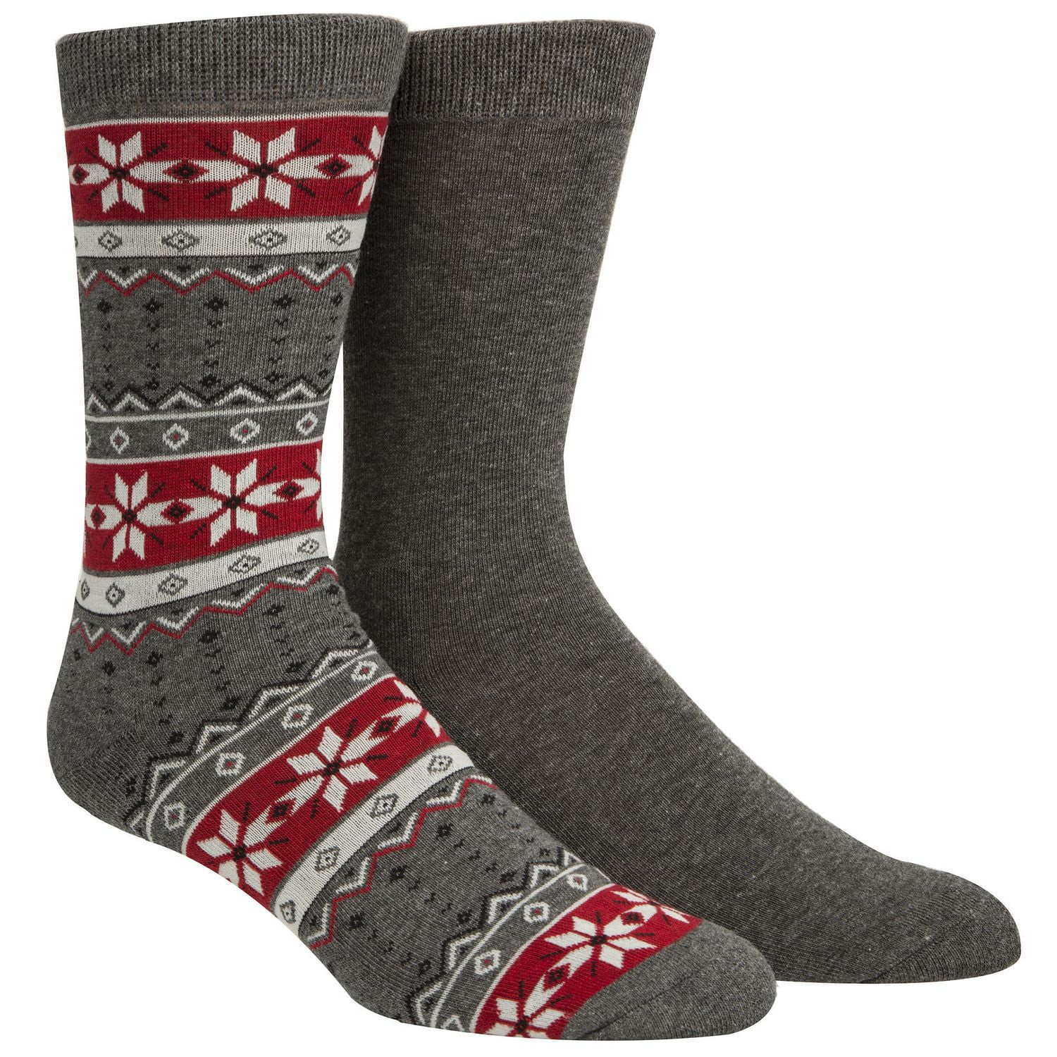 Happy Foot 2 Pair Cushion Fair Isle Crew