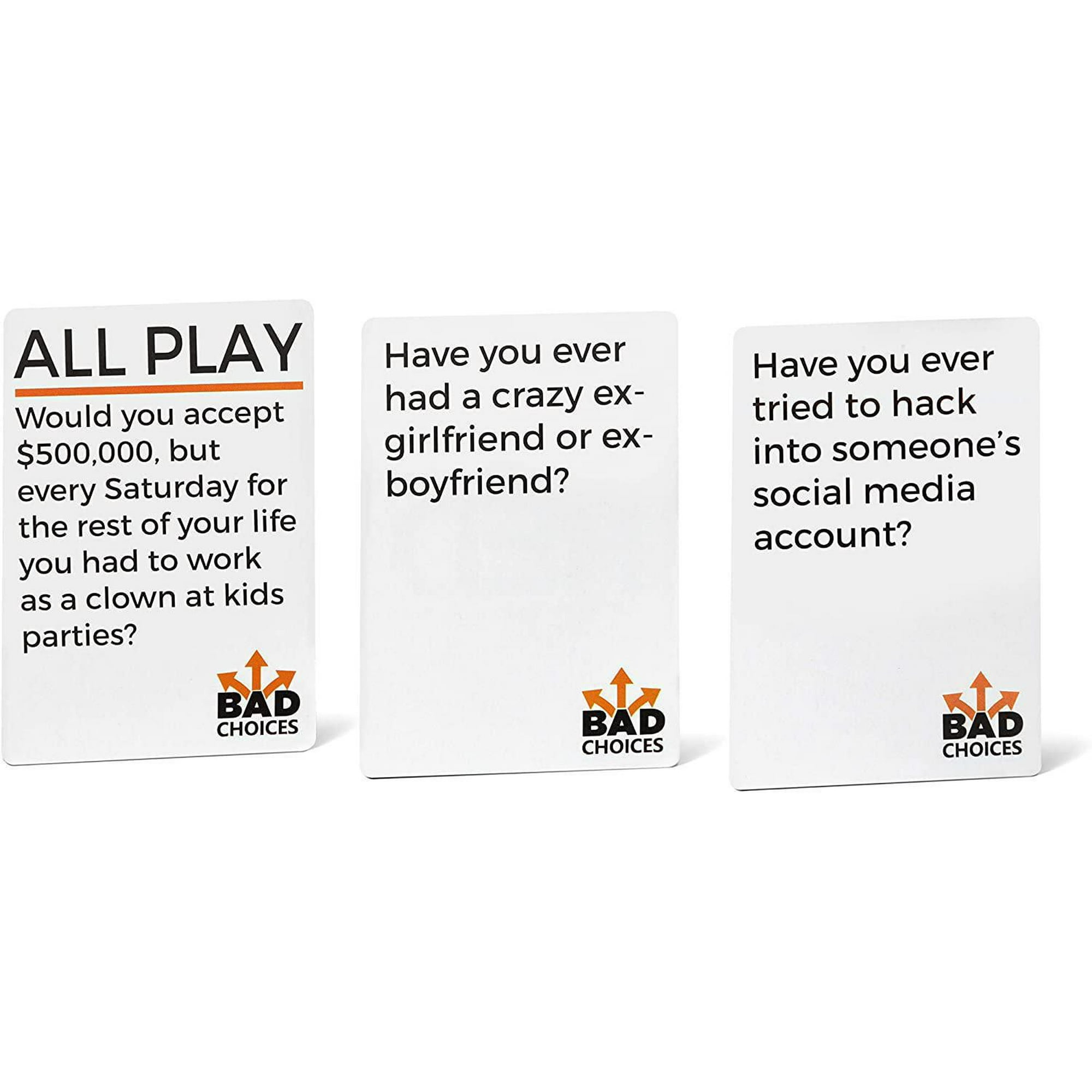 Bad Choices - The Have You Ever? Adult Party Game - Walmart.ca