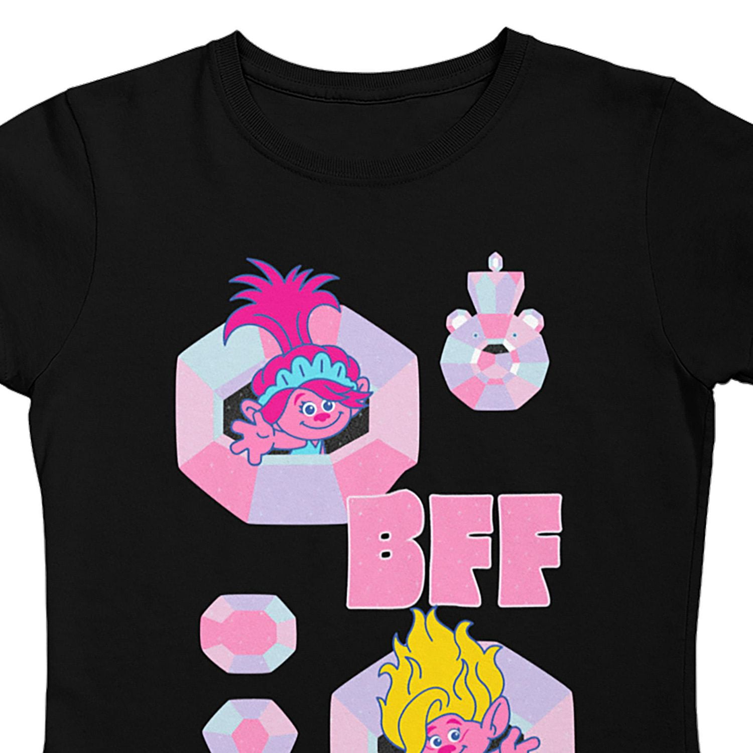 Trolls T-shirt fille. Ce t-shirt à manches courtes