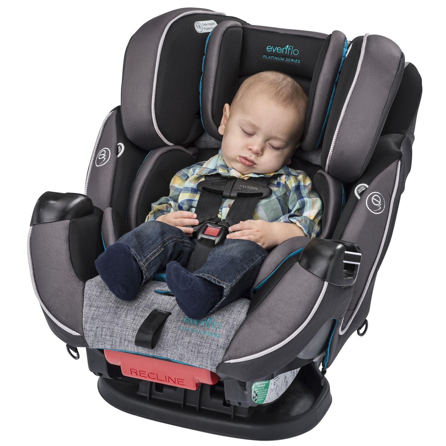 Evenflo symphony dlx platinum protection series all in hotsell one car seat