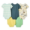 thumbnail image 2 of George Baby Boys' Bodysuit 5-Pack, 2 of 2