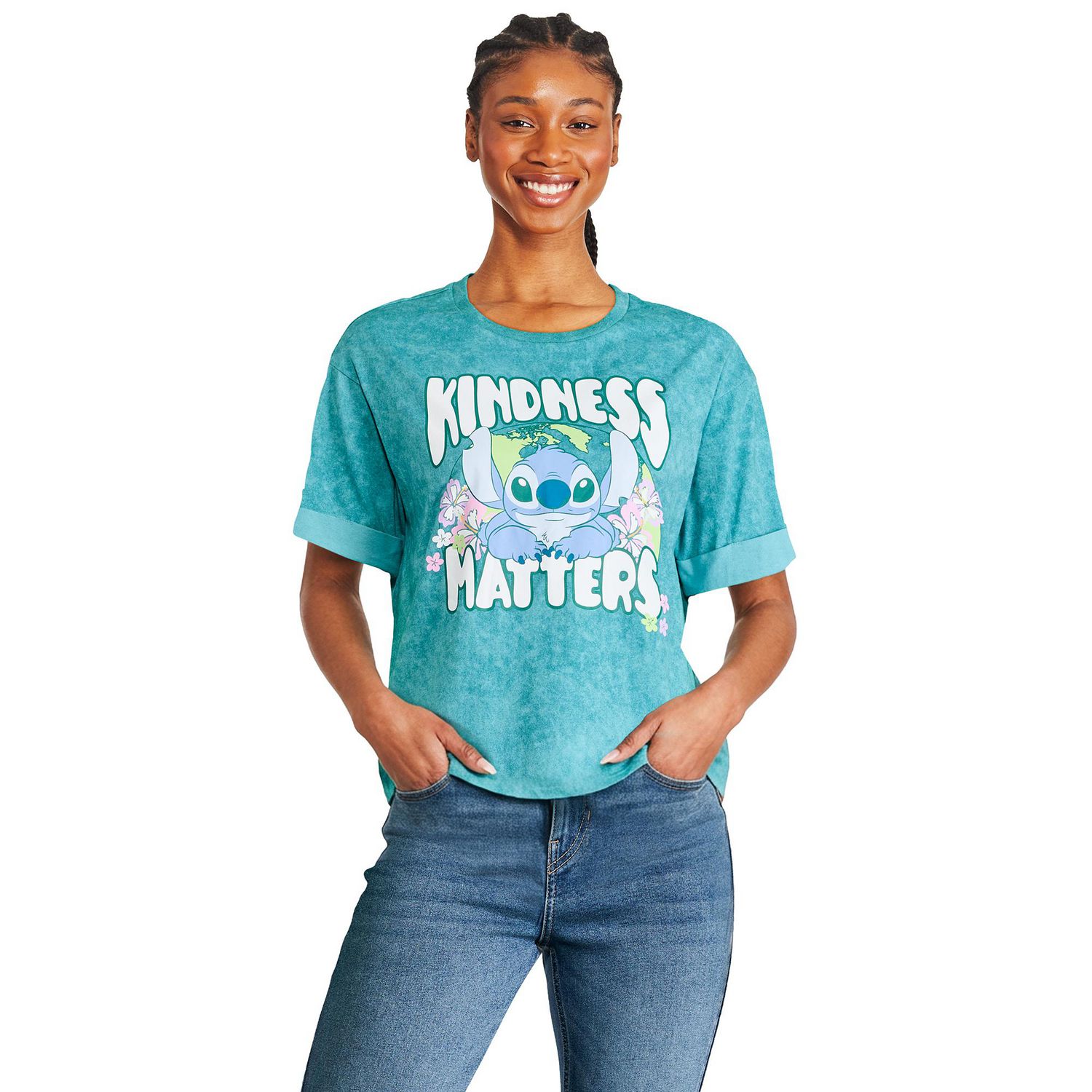 T-shirt à imprimé graphique Stitch Disney pour femmes
