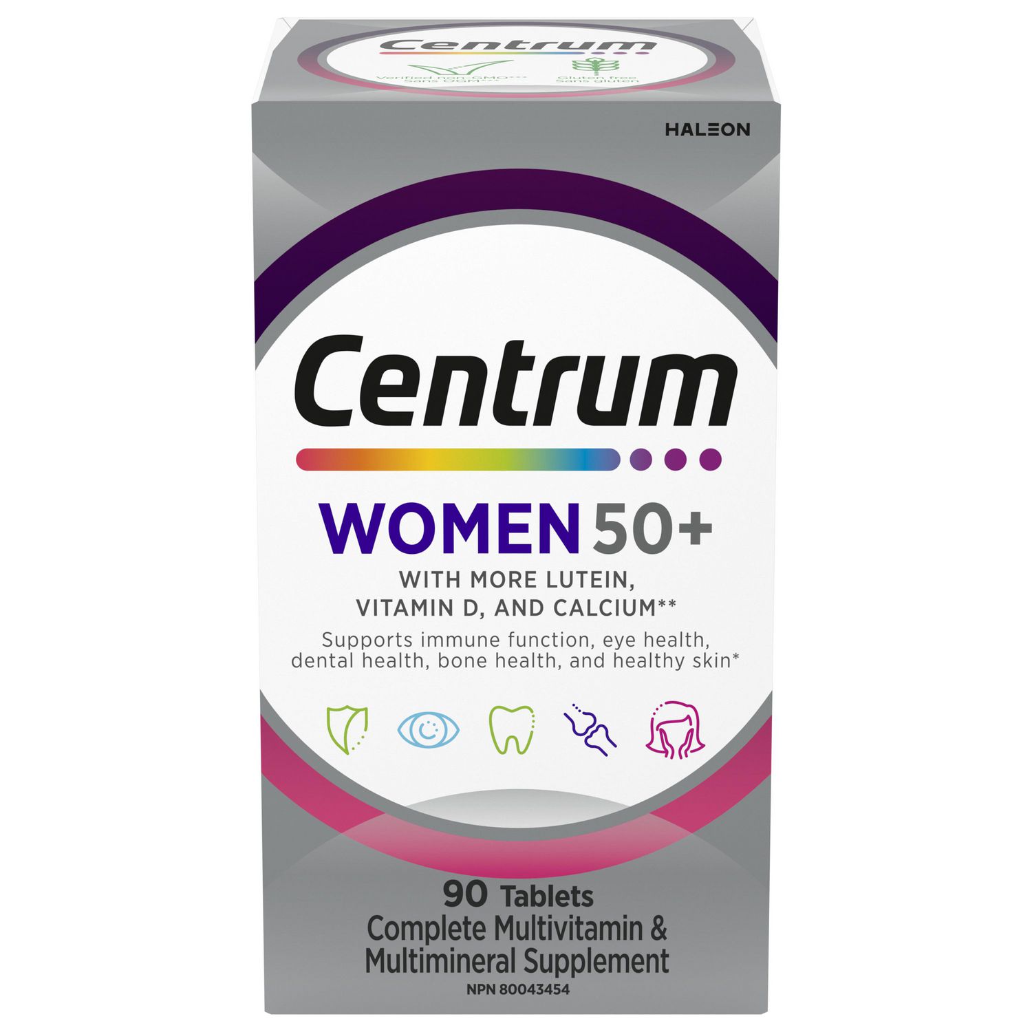 Centrum Women 50+ Multivitamin and Multimineral Supplement Tablets, 90 Count