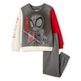 thumbnail image 1 of Marvel Toddler Boys' Two Piece Spider-Man Sweatshirt Set, 1 of 1