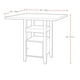 Table de salle à manger Bistro CorLiving à hauteur de comptoir avec armoire de rangement – image 3 sur 3