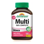 Jamieson 100% Complete Women's Multivitamin Caplets, 115 Count