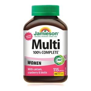 Jamieson 100% Complete Women's Multivitamin Caplets, 115 Count