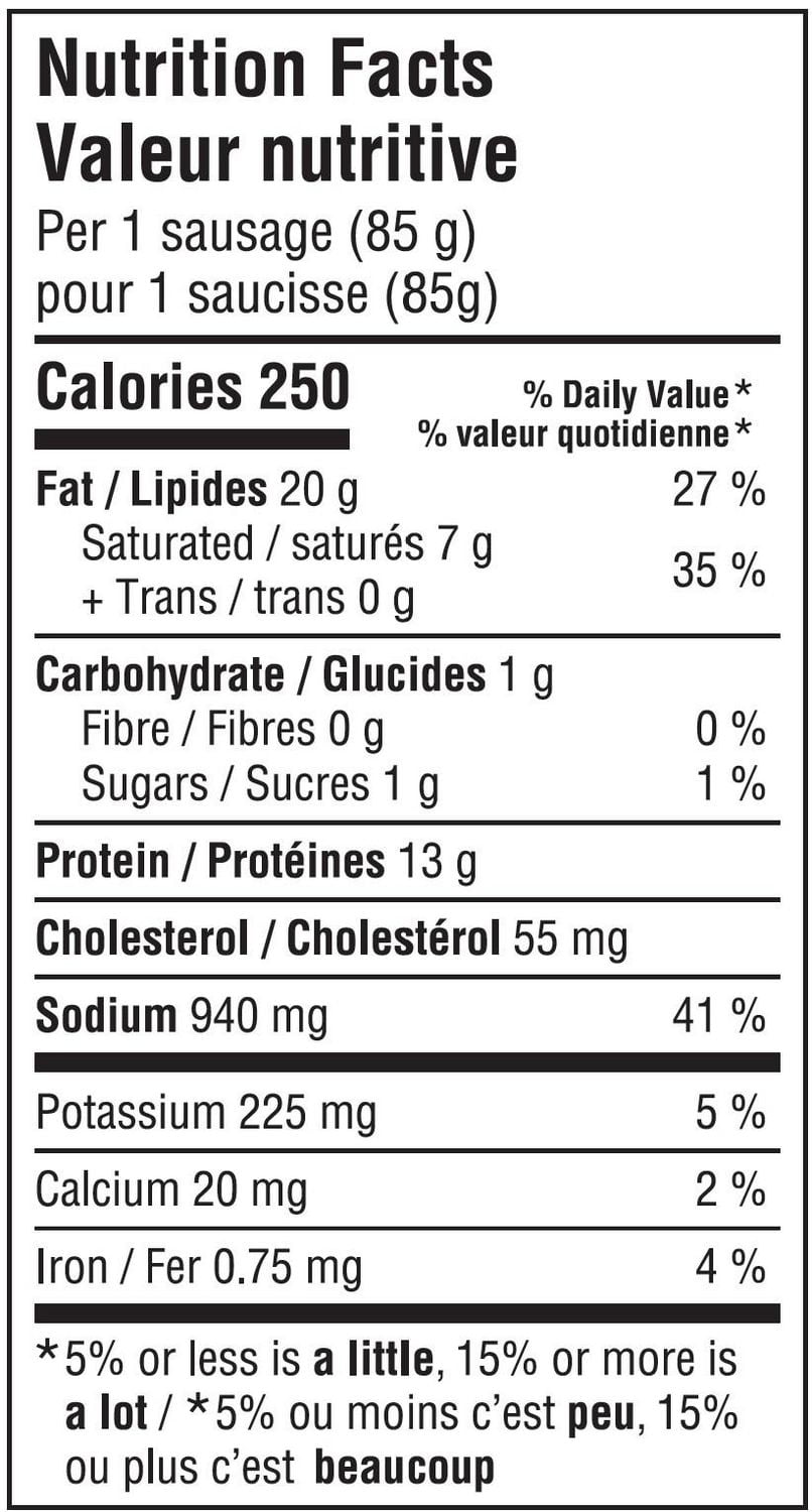 Drake Meats Saucisse Fumee 1 kg