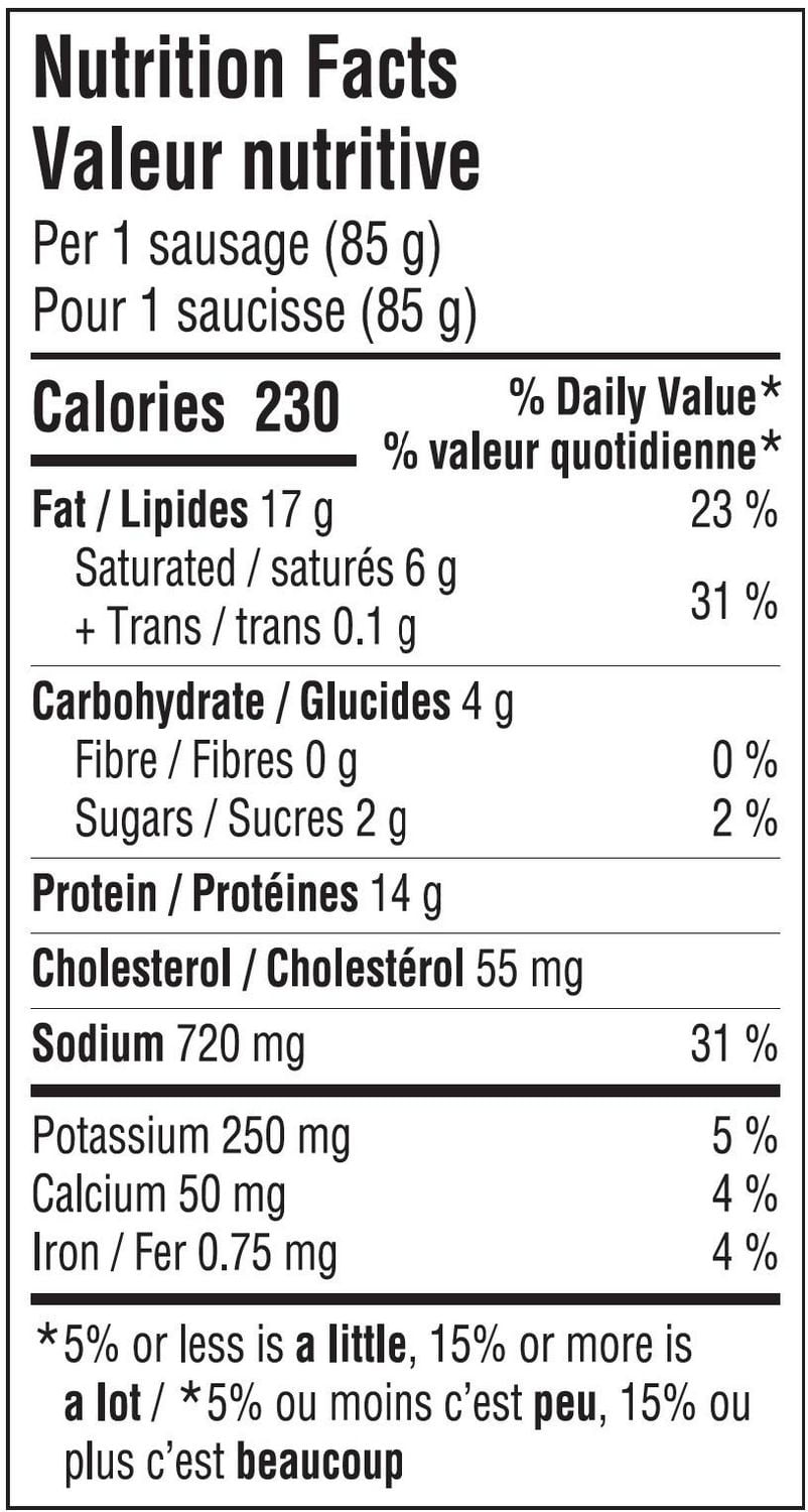 Drake Meats Saucisse Fumee Style Cheddar Buffalo